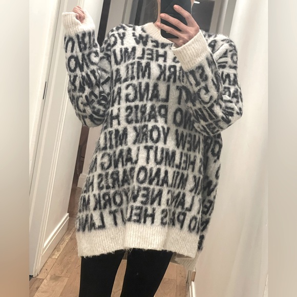 Helmut Lang Designer Logo Oversized Sweater - Picture 2 of 9